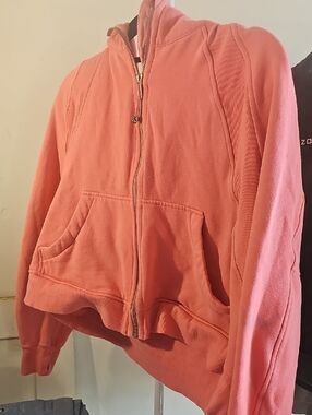 lululemon athletica Coral Pink Zip Hoodie